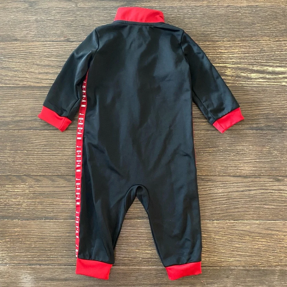 Jordan Baby Boy Outfit 12 Months Black Red Boys Jumpsuit One Piece Air Michael